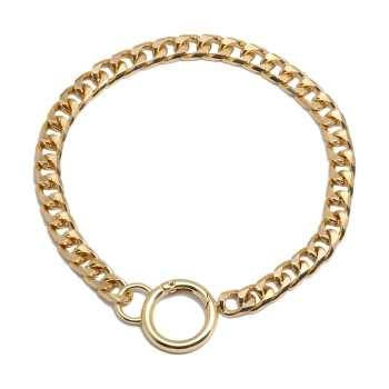 قلاده گردنی زنجیری مدل کارتیه طلایی